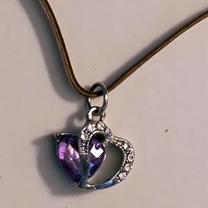 Double heart necklace